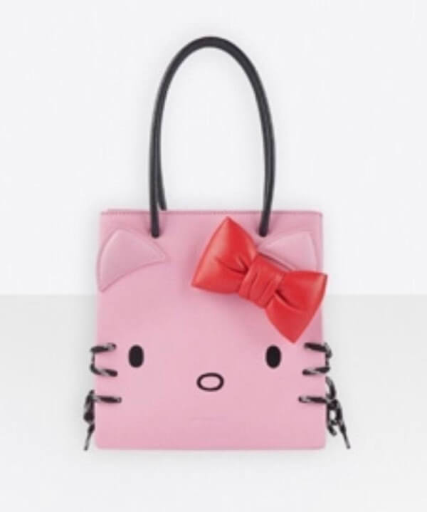 2020超限定 バレンシアガ偽物【バレンシアガ&Hello Kittyコラボ】Shopping Tote XXS pink